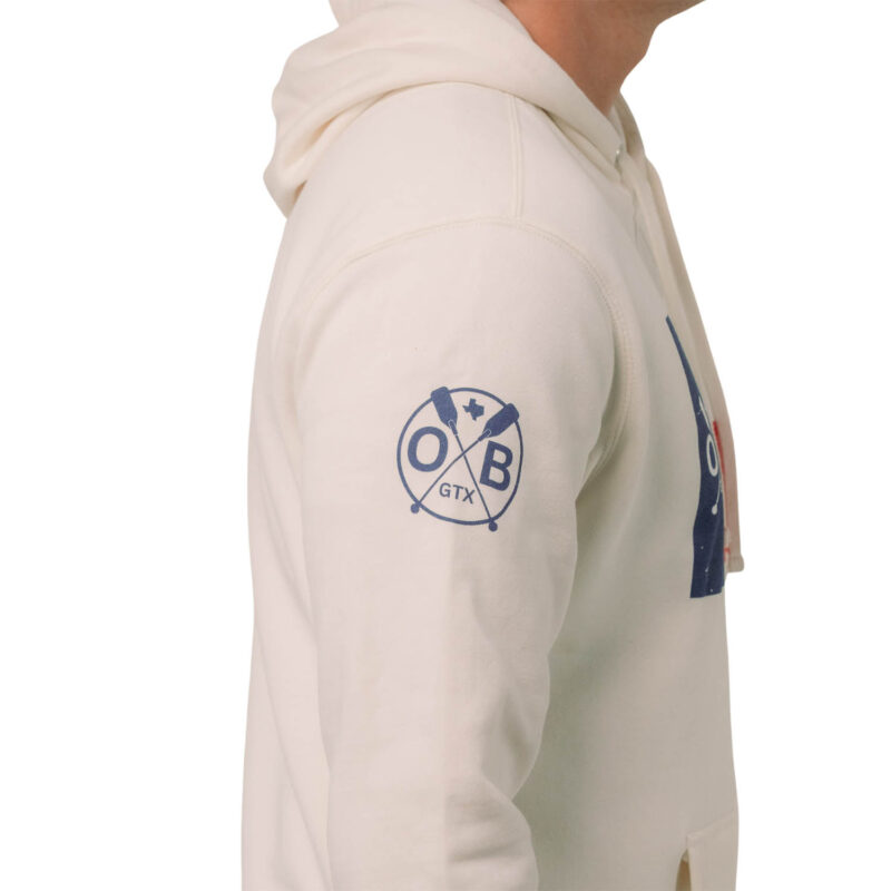 Model wearing Olabrasa Texas Forever Hoodie