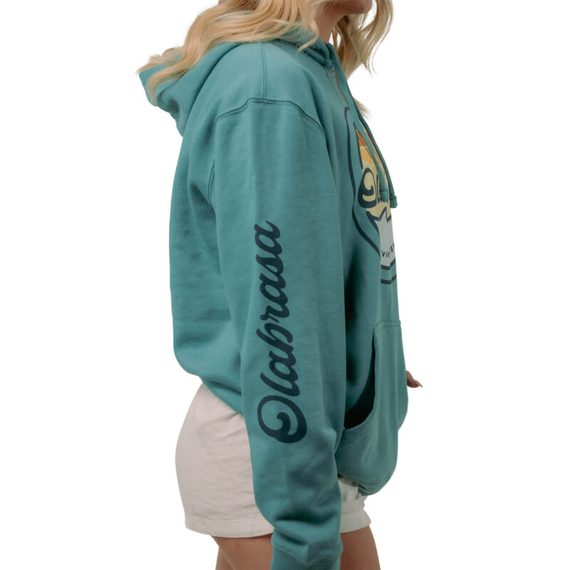 Model wearing Olabrasa OG Hoodie