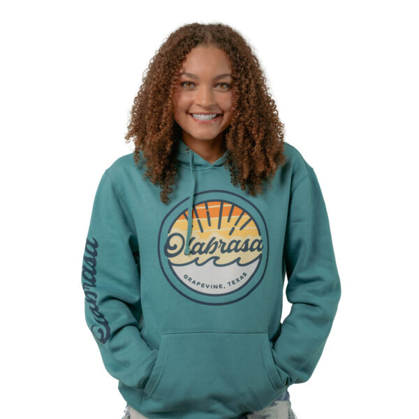 Model wearing Olabrasa OG Hoodie